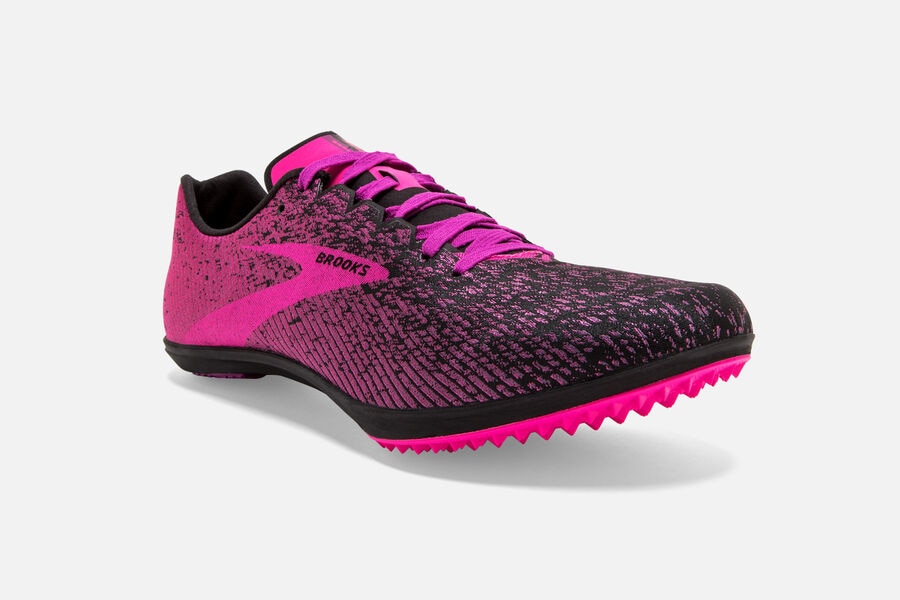 Mach 19 Spikeless Brooks Spikes Shoes NZ Womens - Pink/Black - RZWQJO-309